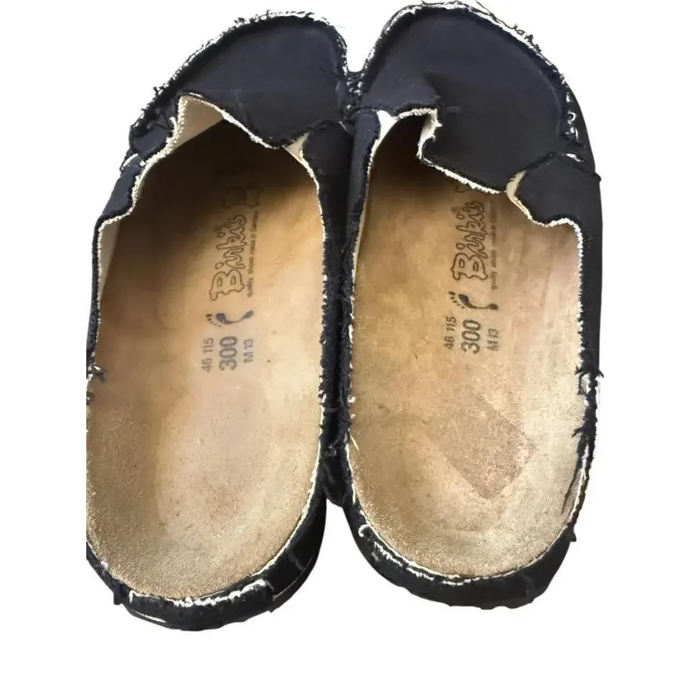 Birki's by Birkenstock Skipper Clog Black Canvas Clog Men size 46 US 13